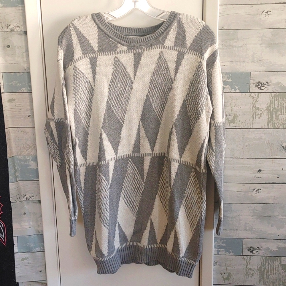 Forever 21 Small Gray/White Sweater